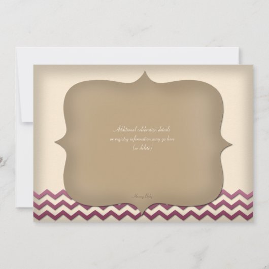 Bluebird Scrapbook Style Baby Shower Uitnodigingen (Achterkant)