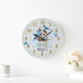 Bluebird Scripture Clock Birdhouse Ecclesiastes Grote Klok (Huis)