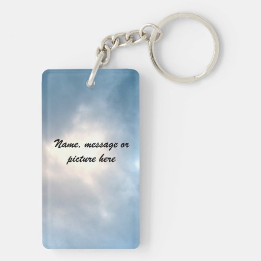 Bluebird "So Loved" gedicht Sleutelhanger (achterkant)