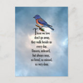 Bluebird "so Loved" Poem Briefkaart (Voorkant)