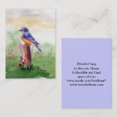 Bluebird Song ArtCard Visitekaartje (Voorkant / Achterkant)