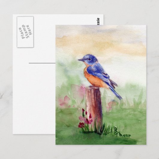 Bluebird Song Briefkaart (Voorkant / Achterkant)