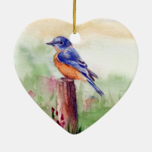 Bluebird Song Ornament (Achterkant)