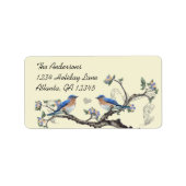  Bluebird Tortelduifjes Enchanted Forest RSVP Etiket (Voorkant)