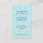 Bluebird Train voor kinderopvang of babysitter Visitekaartje (Achterkant)