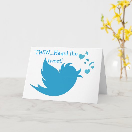 BLUEBIRD VAN BLADZIJNDE TWEEËN DIE JE BIEDDAG BENT KAART (Gele Bloem)