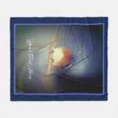 Bluebird van geluk gepersonaliseerd fleece deken (Voorkant (Horizontaal))