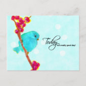 Bluebird - Vandaag is echt een goede dag Briefkaart (Voorkant)