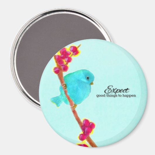 Bluebird - Verwacht dat er goede dingen gebeuren Magneet (Voorkant / Achterkant)