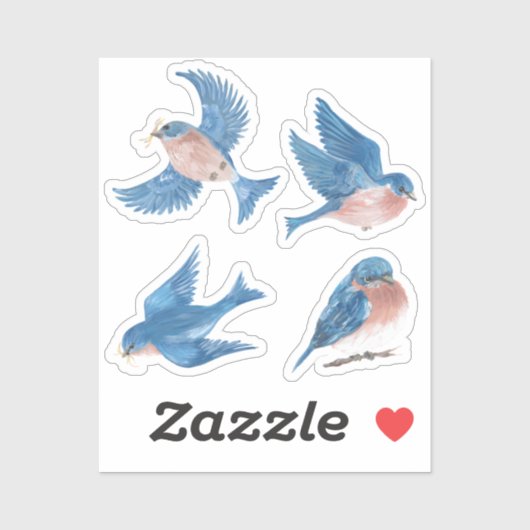 Bluebird Vinyl Stickers (Vel)