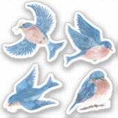 Bluebird Vinyl Stickers (Voorkant)