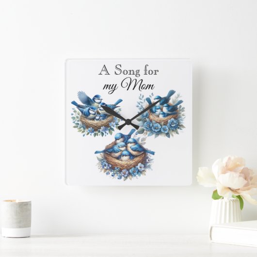 Bluebird wandklok (Huis)