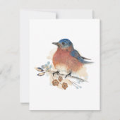 Bluebird Waterverf Blank Note Kaart (Voorkant)