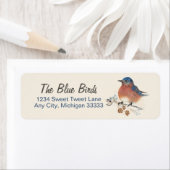 Bluebird Waterverf Label (Insitu)