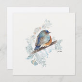 Bluebird Waterverf Songbird (Voorkant / Achterkant)