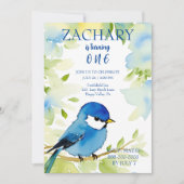 Bluebird Waterverf Verjaardag Kaart (Voorkant)