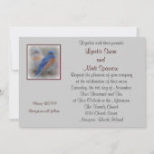 Bluebird Wedding Invitations Kaart (Achterkant)