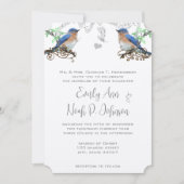  Bluebird Wedding Invitaton #2 Kaart (Voorkant)