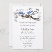  Bluebird Wedding Invitting #2 Kaart (Voorkant)