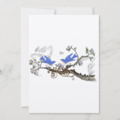  Bluebird Wedding Invitting #2 Kaart (Achterkant)