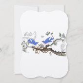  Bluebird Wedding Invitting #2 Kaart (Achterkant)