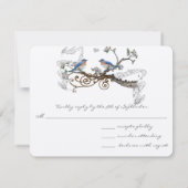  Bluebird Wedding RSVP Kaartje (Achterkant)