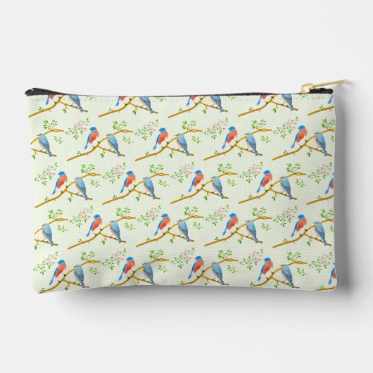 Bluebirds Accessoire Pouch Bord Groen Etui (Achterkant)