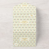 Bluebirds All in One Wedding Uitnodigen Uitnodiging (Buitenkant)