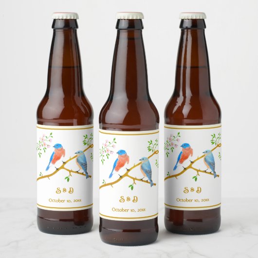 Bluebirds Bier Etiket (Flessen)