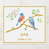 Bluebirds Bier Etiket (Enkel label)