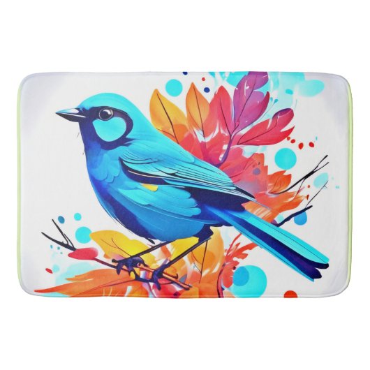 Bluebird's Bliss Art Badmat (Voorkant)
