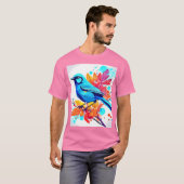 Bluebird's Bliss Kunst T-shirt (Voorkant volledig)