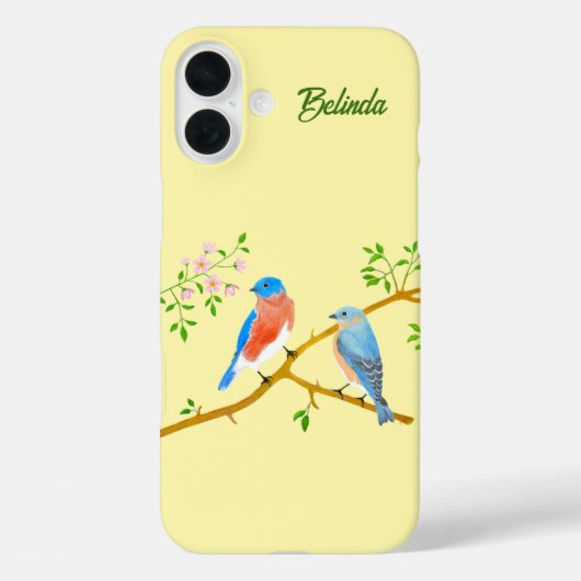 Bluebirds Case-Mate iPhone Case (Achterkant)