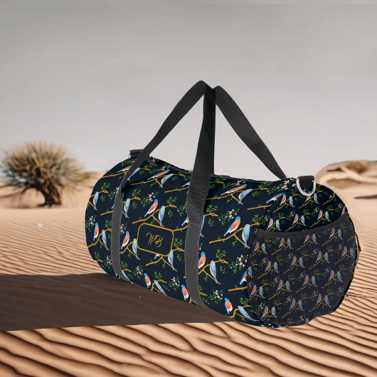 Bluebirds Duffel Bag Donkerblauw Plunjezak
