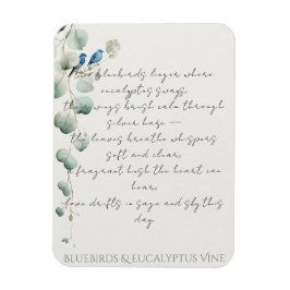 Bluebirds & Eucalyptus Vine Magneet