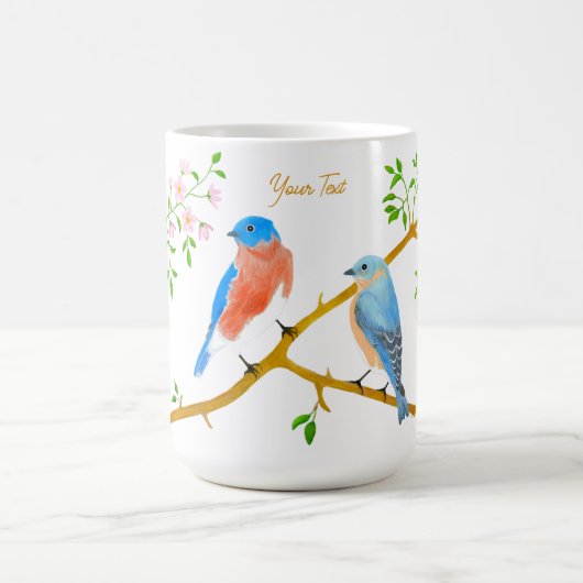 Bluebirds Grote Magische Mok (Midden)