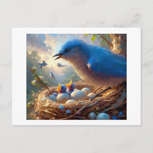 Bluebirds Hatch, Briefkaart (Voorkant)
