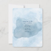 Bluebirds In A Wreath of Flowers Vrijgezellenfeest Kaart (Achterkant)