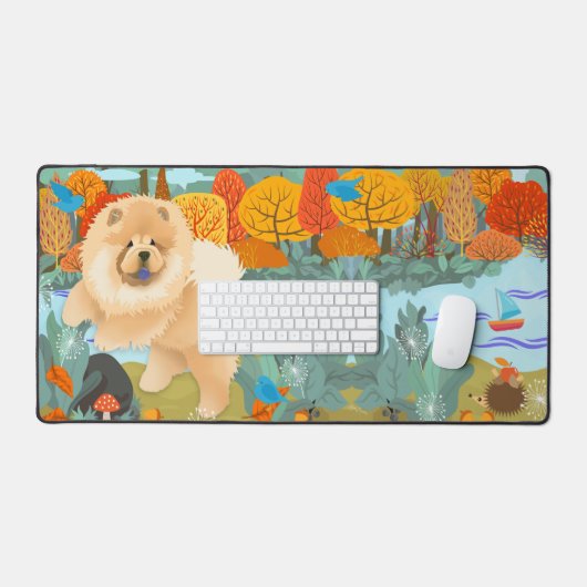 BLUEBIRDS OF HAPPINESS Chow Desk Mat (Keyboard & Muis)
