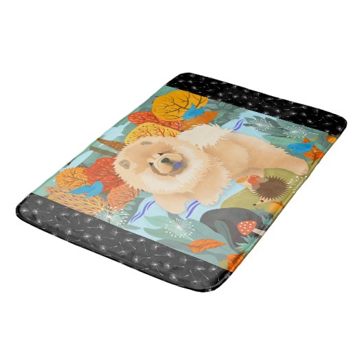 BLUEBIRDS OF HAPPINESS Chow dog krat pad Badmat (Gekanteld)