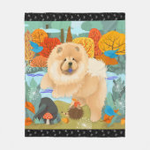 BLUEBIRDS OF HAPPINESS Chow fleece deken (Voorkant)