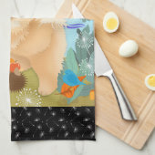 BLUEBIRDS OF HAPPINESS CHOW Keuken of Show Handdoe Theedoek (Quarter Fold)