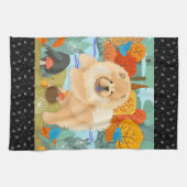 BLUEBIRDS OF HAPPINESS CHOW Keuken of Show Handdoe Theedoek (Horizontaal)