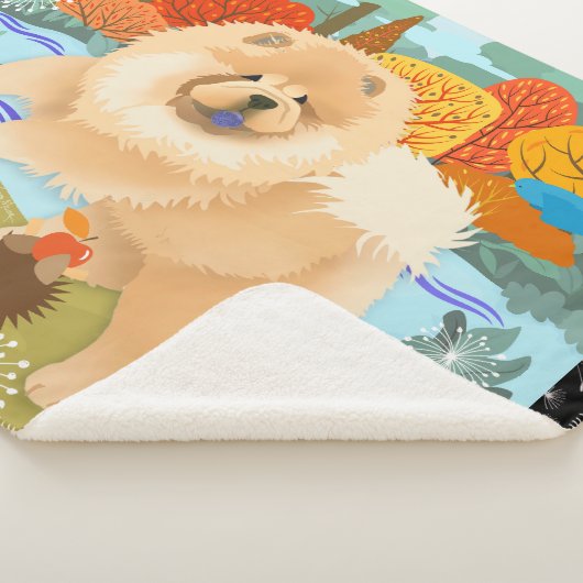 BLUEBIRDS OF HAPPINESS Chow sherpa deken (3/4)