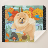 BLUEBIRDS OF HAPPINESS Chow sherpa deken (Voorkant (horizontaal))