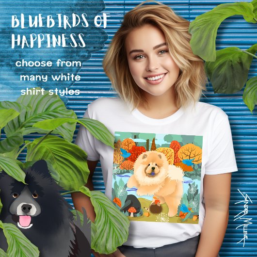 BLUEBIRDS OF HAPPINESS Chow White shirt stijlen