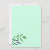 Bluebirds op een Branch Uitnodiging (Achterkant)