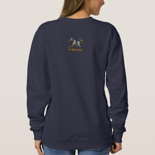 Bluebirds Pair Donkerblauw Sweatshirt (Achterkant)