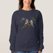 Bluebirds Pair Donkerblauw Sweatshirt (Voorkant)