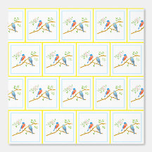Bluebirds Peel en Stick Wallpaper